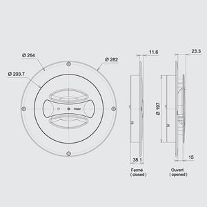 Catégorie Produit Puits de lumière d'aération à commande manuelle de haute qualité pour remorques et <span class=keywords><strong>camping</strong></span>-cars Ventilateur de toit pour <span class=keywords><strong>camping</strong></span>-car RV Fenêtres de voiture - Product Image 4