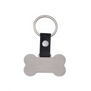 Colgante de Acero Inoxidable con Diseño de Hueso para <span class=keywords><strong>Perro</strong></span>, Personalizable con Grabado, en Oro, Plata o Negro, con Hebilla de Cuero PU Resistente, Venta al por Mayor - Product Image 4