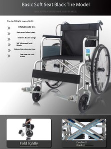 Fauteuil roulant pliant léger manuel de produits de réadaptation pour les personnes âgées - Product Image 2