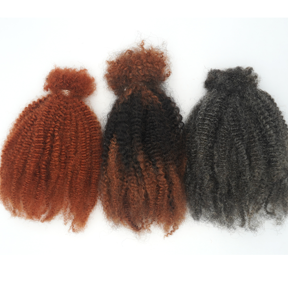 KAMA Wholesale Human Braiding Hair Afro Kinky Hair Bulk Micro Twist Braids Bulk Human Hair for Braiding and Twisted Detail Section 2
