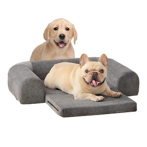 Camas de perros pequeñas a prueba de mordedores, sofá ortopédico de espuma esponjosa extraíble de lujo para gatos y perros - Product Image 1