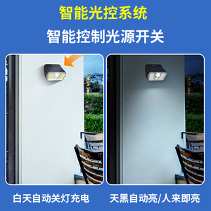 Solar Wall <b>Light</b> <b>Led</b> Outdoor Waterproof Motion <b>Sensor</b> For Garden Corridor Balcony Patio 20 Degree Beam Angle Hsg 1838 - Product Image 5