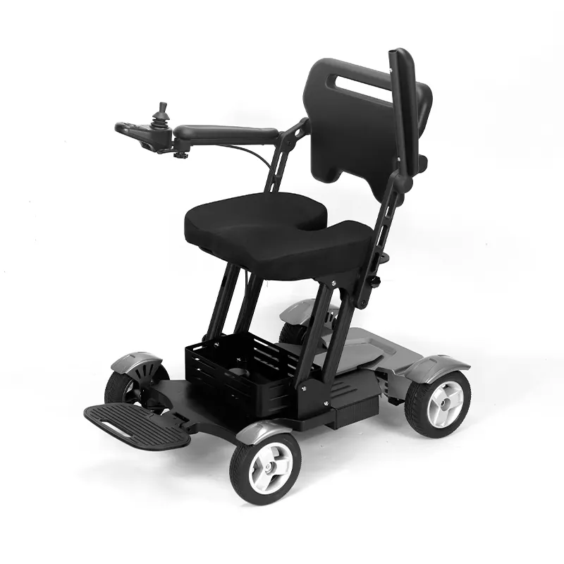 Silla de ruedas eléctrica con control remoto ligero portátil MIJO 2024, silla de ruedas con motor de 250W