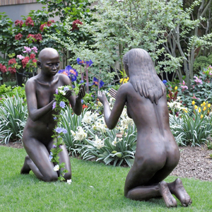 Sculpture moderne en bronze sur mesure MALTON représentant un <span class=keywords><strong>homme</strong></span> <span class=keywords><strong>et</strong></span> une <span class=keywords><strong>femme</strong></span> <span class=keywords><strong>nus</strong></span>, avec technique de moulage pour la décoration de jardin <span class=keywords><strong>et</strong></span> de parc - Product Image 4