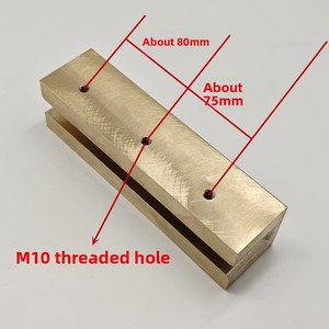 Tornillo M10 para orificio de instalación de correa de revestimiento de zapata deslizante de cobre para elevadores, ensanchado, engrosado, resistente al desgaste, fabricado en China - Product Image 3