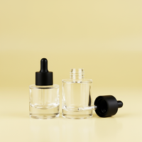 Flacon pulvérisateur en verre transparent Chenlan 30ml 50ml 120ml 150ml avec buse à fine brume pour huile essentielle, parfum, cosmétique, rechargeable en plastique 50g