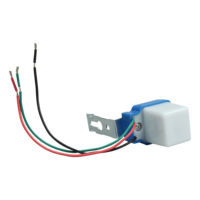 Interrupteur à capteur de lumière LED crépusculaire et du crépuscule, réglable, pour éclairage d'ambiance 8-30 Lux 220-240V AC, blanc, pour extérieur, rue, allée, cellule photoélectrique