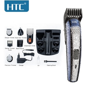 ชุดอุปกรณ์กรูมมิ่งสำหรับผู้ชาย <span class=keywords><strong>HTC</strong></span> AT-1207 <span class=keywords><strong>7</strong></span> in 1 เครื่องตัดผม เครื่องเล็มขน เครื่องโกนหนวด เครื่องเล็มขนจมูกและหู พร้อมหวีปรับระดับพิเศษ แบตเตอรี่ลิเธียม - Product Image 2