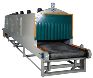 Sabuk jaring konveyor singkong otomatis standar CE mesin pengering terowongan daun teh untuk dijual
