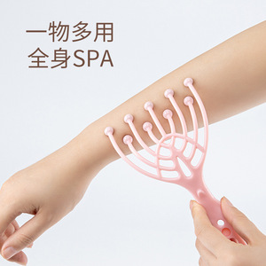 Masajeador de cabeza de nueve garras, rodillo de plástico para el cuero cabelludo, herramienta de masaje manual para relajación y alivio del estrés - Product Image 3