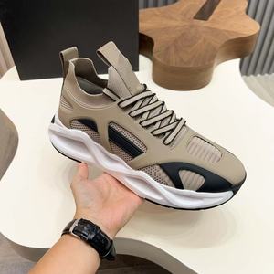 2025 Designer's New Sporty Lace-Up Casual <b>Shoes</b> with Breathable Genuine <b>Leather</b> Midsole-Trendy Light Luxury Hiking <b>Shoes</b> - Product Image 3