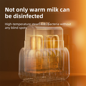 Chauffe-lait et stérilisateur pour bébé sans BPA, double bouteille, matériau PP, 200W - Product Image 5