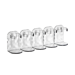 Wall Mounted Acrylic Plastic Spice Rack Seasoning Shelf Cosmetic Bottle Holder