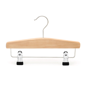 Lindon Panno Del Bambino di Legno Pantaloni Gancio appendiabiti con Clip - Product Image 1