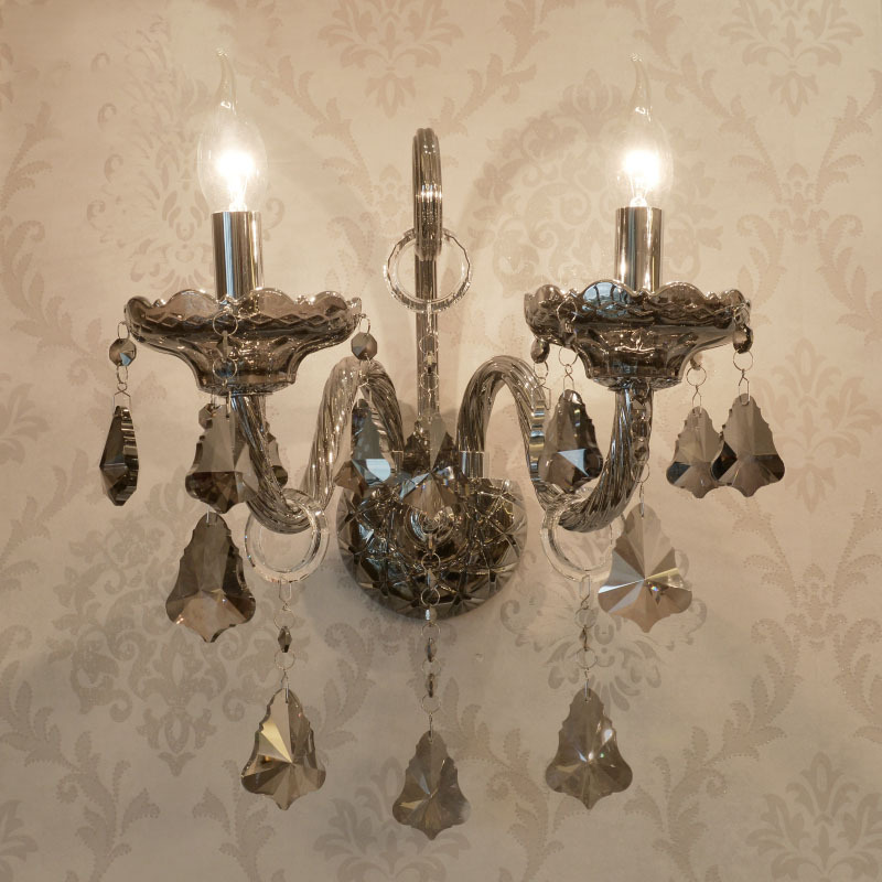 Crystal Wall Sconce for Staircase Corridor