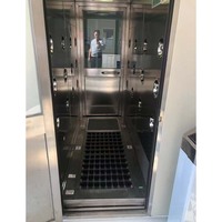 Douchette à air automatique pour chaussures, dispositif de nettoyage de semelles à porte coulissante automatique, machine de nettoyage de semelles pour salle blanche et laboratoire