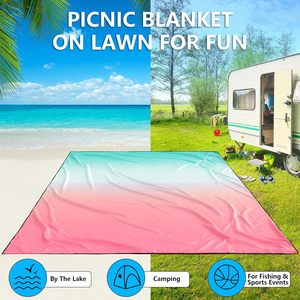 Tapete de Picnic Ligero Antiarena para Actividades al Aire Libre en la Playa, Mini Tapete Plegable Impermeable para Acampar en la Playa, <span class=keywords><strong>Manta</strong></span> de Bolsillo - Product Image 5