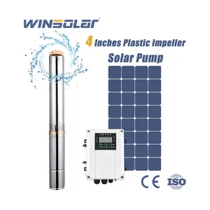 WINSOLAR 4 inches deep well solar water pump in zimbabwe for agricultural irrigation