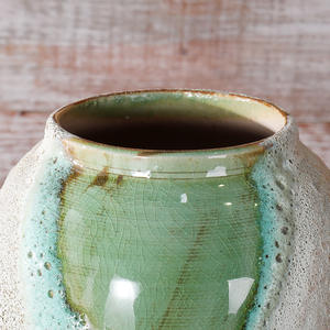 Vintage stile cinese per il soggiorno cortile decorazione Desktop ceramica ceramica ceramica <span class=keywords><strong>vaso</strong></span> di fiori per la decorazione della casa - Product Image 4