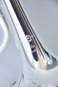 <span class=keywords><strong>Trompeta</strong></span> Piccolo Profesional FTR-480L/S de 4 Válvulas Rotatorias, Diseño Alemán, Instrumento de Alto Rendimiento, Dorado/Plateado - Product Image 6