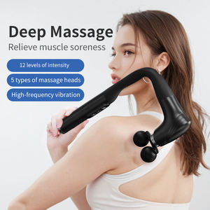 Pistola de Masaje de Doble Cabezal con Mango Largo para Cuello, Hombros, Espalda, Brazos y Piernas, Masajeador de Cuerpo Completo, Relajación Muscular, Vibración, Pistola de Masaje Portátil - Product Image 5