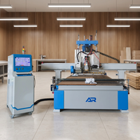 Routeur CNC robuste AR2040 ATC pour le bois, lame de scie, broche horizontale, garantie 3 ans pour la fabrication de portes et de meubles en bois