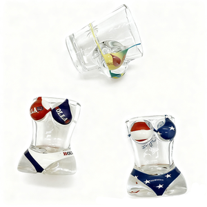 Vaso de Whisky o Vino Personalizado, Recuerdo Turístico de la Ciudad de Noruega, Divertido Vaso de Chupito con Diseño de Bikini, Reutilizable, Apto para Alimentos, para Fiestas - Product Image 5