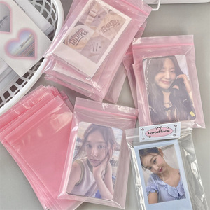 Korean Style Transparent Sliding Bag PE Plastic Resealable <b>Jewelry</b> <b>Packaging</b> Stand Up Pouch Digital Printing - Product Image 3