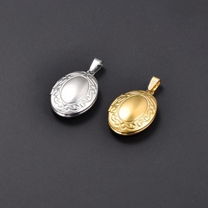 Pendentif Médaillon Ovale en Acier Inoxydable pour Photo, Boîte à Photos DIY, Collier pour Femme et Homme, Breloque Cadre Photo Commémoratif, Chaîne, Bijoux en Métal - Product Image 4