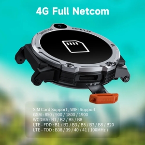 LOKMAT <span class=keywords><strong>APPLLP</strong></span> <span class=keywords><strong>6</strong></span> PRO Android 4G Smart Watch Phone Full Round Touch Screen Dual Camera GPS Wifi Call Watch Moniteur de fréquence cardiaque - Product Image 4