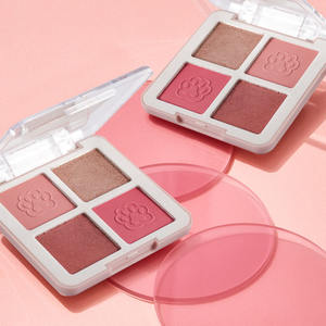 Vente en gros de haute qualité Palette de fards à paupières <span class=keywords><strong>4</strong></span> couleurs carrées Party All Set Palette de fards à paupières <span class=keywords><strong>4</strong></span> couleurs mates multi-usages Palette de fards à paupières doux et paresseux - Product Image 6