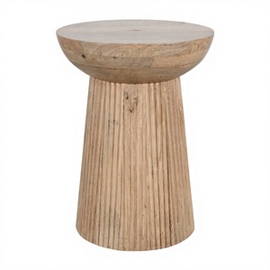 Modern Eco-Friendly Durable Marble Top Mango Wood Side Table Handmade for <b>Bedroom</b> Living Room & Hotel Use - Product Image 3