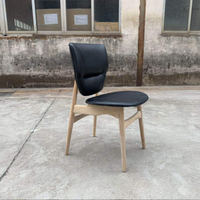 Prix d'usine meubles de salle à manger chaise en bois rembourrée en cuir chaise de salle à manger à vendre
