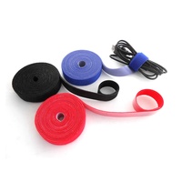 Attache auto-collante solide à crochet et boucle rouleau dos à dos réglable Double face crochet et boucle ruban pour serre-câble