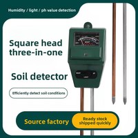 Fanen 3 en 1 Humedad del suelo/PH/IIIuminancia Probador Prueba de suelo Medidor de PH Valor Probador de acidez y alcalinidad