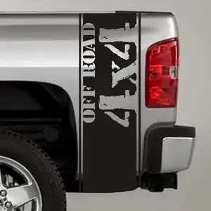 Nuovo stile pickup Truck adesivi portellone decalcomanie a righe per letto adesivi fuoristrada adesivi universali per auto 4*4 fuoristrada