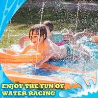 Toboggan aquatique pour enfants et adultes, tapis de jeu aquatique gonflable pour la pelouse, jeux aquatiques d'été en plein air