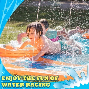Toboggan aquatique pour enfants et adultes, tapis de jeu aquatique gonflable pour la pelouse, jeux aquatiques d'été en plein air - Product Image 3