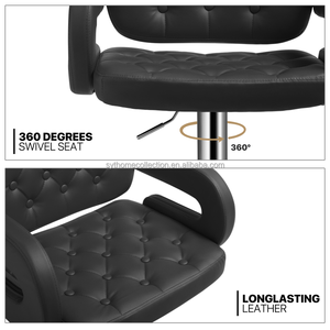 Tabouret de bar moderne de luxe, <span class=keywords><strong>chaise</strong></span> <span class=keywords><strong>haute</strong></span> pivotante et réglable, <span class=keywords><strong>chaise</strong></span> de comptoir de <span class=keywords><strong>cuisine</strong></span>, tabouret de bar à dossier haut <span class=keywords><strong>avec</strong></span> accoudoirs - Product Image 3