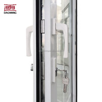 Porte en PVC renforcée en acier, double vitrage, isolation phonique, porte battante et coulissante en PVC pour projets de construction