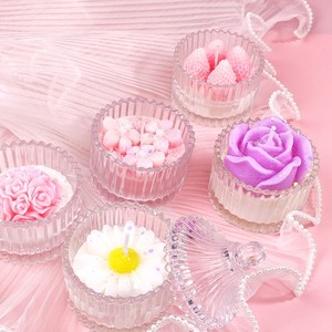 Thiết kế mới bán buôn tăng hình dạng tùy chỉnh handmade hương thơm nến với hoa - Product Image 4