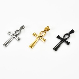Colgante de cruz amuleto religioso para collar, cadena de acero inoxidable para mujer y hombre, dijes de gargantilla, accesorios de joyería cristiana DIY, regalo - Product Image 4