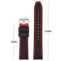 Bracelet en caoutchouc élastique étanche Onthelevel Mission to Saturn compatible avec la montre connectée GT2e X Moonswatch