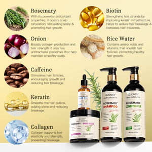 Private Label Rosemary Oil <strong>Shampoo</strong> Biotin Sulfate Free Organic Natural Vegan Hair Growth <strong>Shampoo</strong> And Conditioner Set For Women - Product Image 2