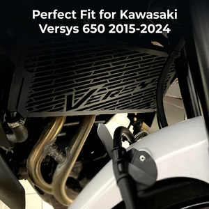 Protection de <span class=keywords><strong>radiateur</strong></span> en acier inoxydable pour Kawasaki Versys 650 2015-2024, grille de protection du refroidisseur de <span class=keywords><strong>moto</strong></span>, ensemble d'accessoires - Product Image 4