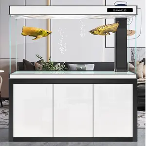 Visaquarium, een groot ecologisch geïntegreerd <span class=keywords><strong>aquarium</strong></span> voor siervissen met ultrahelder glas voor de woonkamer. Bestel met één klik. - Product Image 2