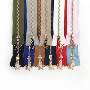 Deepeel-cremalleras <span class=keywords><strong>de</strong></span> decoración, accesorios <span class=keywords><strong>de</strong></span> costura, colgante <span class=keywords><strong>de</strong></span> estrella, <span class=keywords><strong>cremallera</strong></span> <span class=keywords><strong>de</strong></span> extremo cerrado, ZA057 3 #15/20/25/30cm - Product Image 6