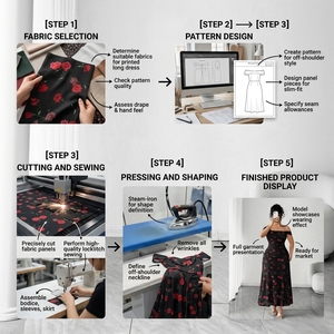 D&M Abbigliamento Casual <span class=keywords><strong>Taglie</strong></span> <span class=keywords><strong>Forti</strong></span> da Donna, Nuovo Vestito Lungo Estivo Monospalla a Maniche Corte con Stampa Floreale, Vestiti Lunghi da Donna - Product Image 3