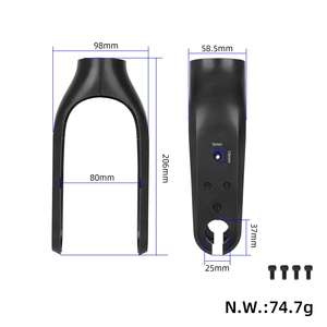 Durable Front Fork Cover with Screws for Mi 4 Pro Electric <b>Scooter</b> Dust Protection Shell Kickscooter Parts Replacement 1 Pair - Product Image 2