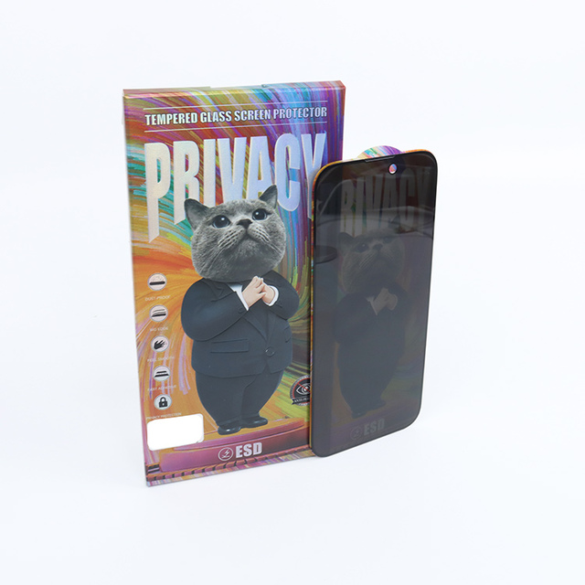 Ultra-thin ESD Privacy Screen Protector for iPhone 17 Air 16 15 14 13 12 11 Pro Max Anti-peep Tempered Glass